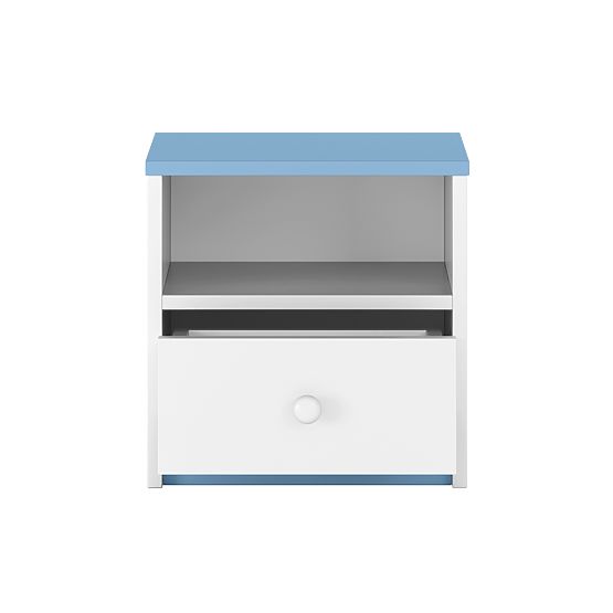 Ourbaby children's bedside table - blue-white