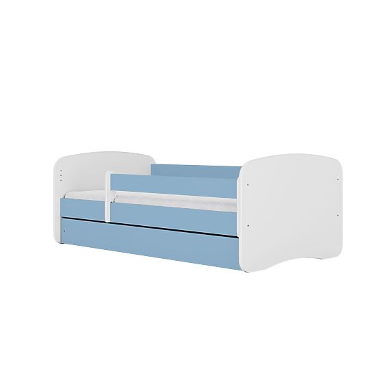 Children's Bed with Guardrail Ourbaby - Blue and White