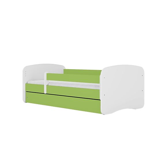 Children's Bed with Guardrail Ourbaby - Green and White