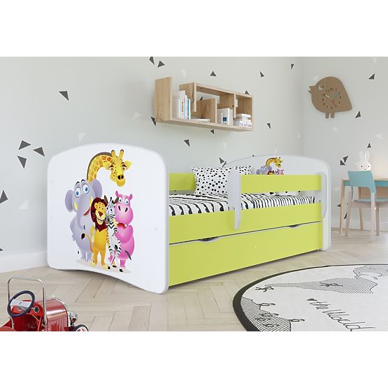 Children's Bed with Safety Rail Ourbaby - ZOO II