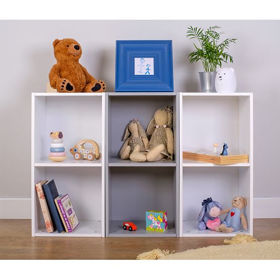 Ourbaby - Children's Shelving System 3-in-1 - White-Grey