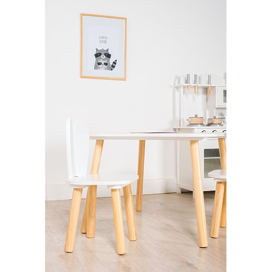 Ourbaby - Children's Table and Chairs with Bunny Ears