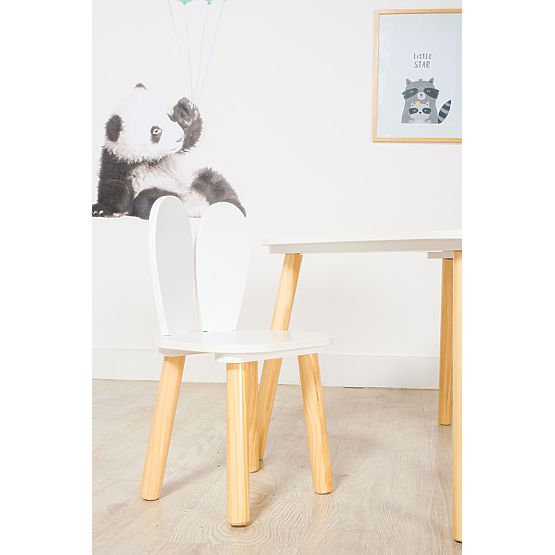 Ourbaby - Children's Table and Chairs with Bunny Ears