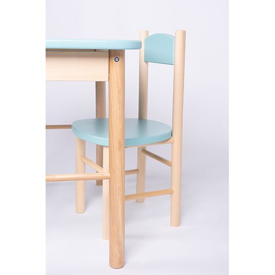 OURBABY Baby Blue Table and Chair Set