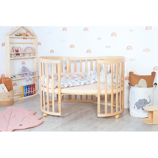 Oval Growing Crib Ruby 7-in-1 - Natural