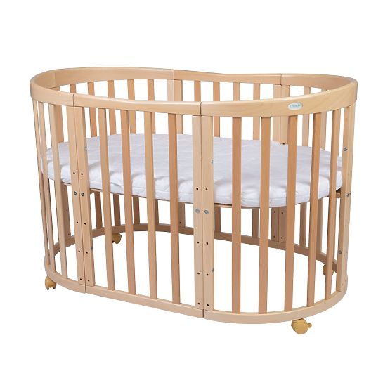 Oval Growing Crib Ruby 7-in-1 - Natural