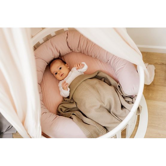 Oval Growing Crib Ruby 7in1 PLUS - White