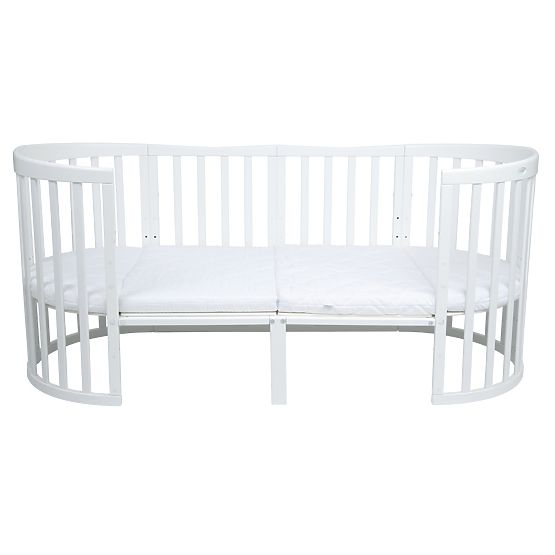 Oval Growing Crib Ruby 7in1 PLUS - White
