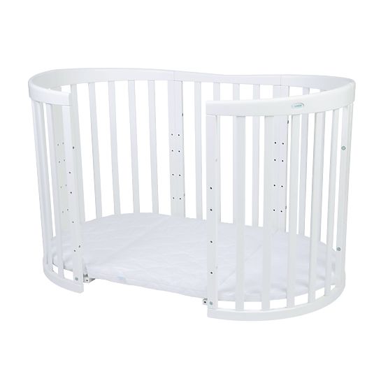 Oval Growing Crib Ruby 7in1 PLUS - White