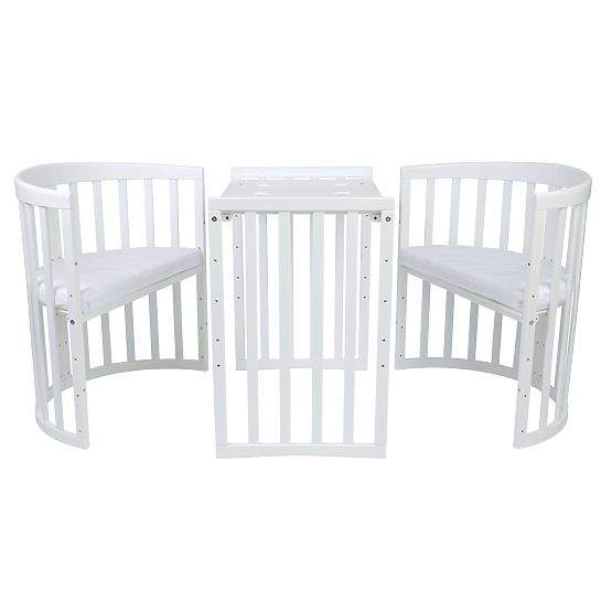 Oval Growing Crib Ruby 7-in-1 - White