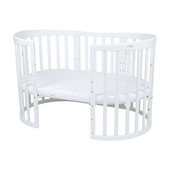 Oval Growing Crib Ruby 7-in-1 - White