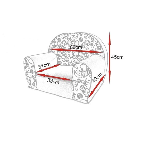 Owls Children's Armchair - Various Colours