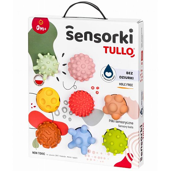 PASTEL Sensory Balls Tullo - 8 balls without holes