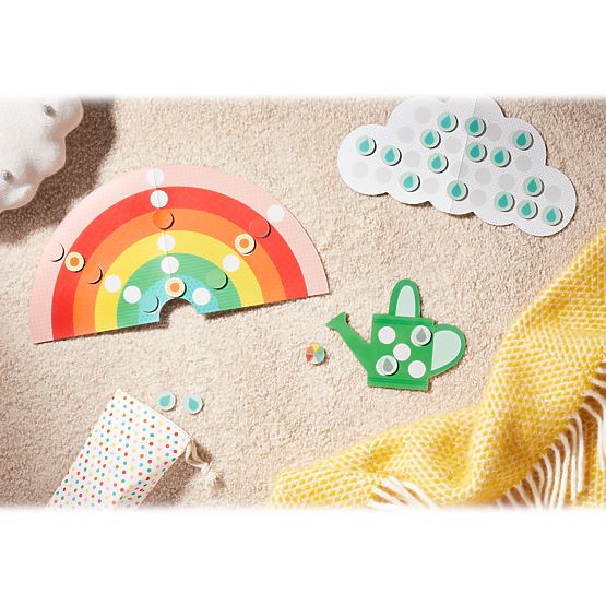 Petit Collage Cooperative Game Rain, Rain, Rainbow