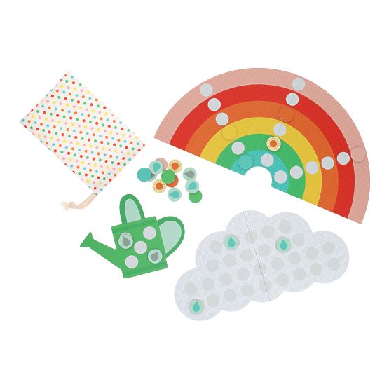 Petit Collage Cooperative Game Rain, Rain, Rainbow