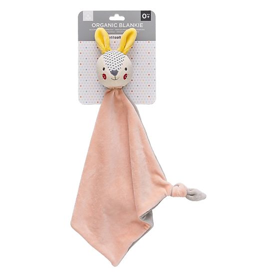 Petit Collage Sleepy bunny pink
