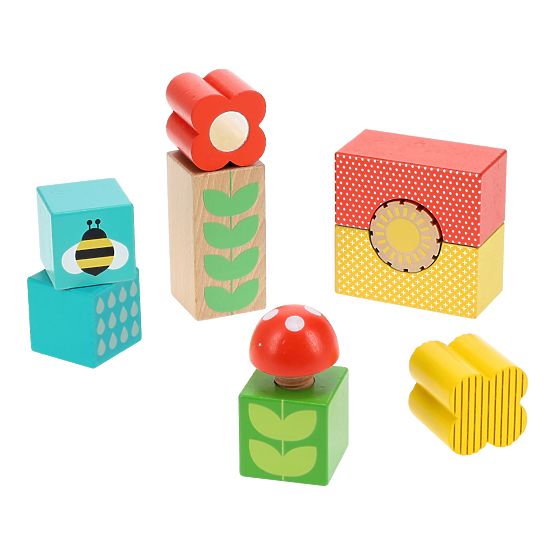 Petit Collage Wooden Blocks Garden