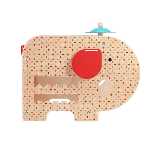 Petit Collage Wooden Musical Elephant 5-in-1