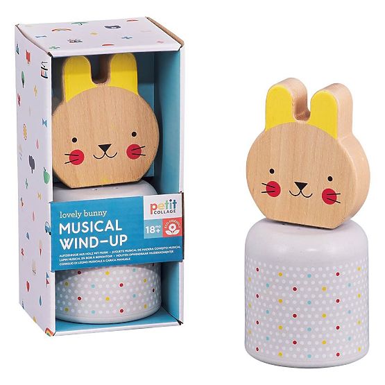 Petit Collage Wooden Play Figure Bunny