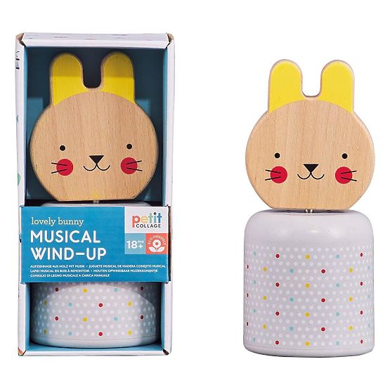 Petit Collage Wooden Play Figure Bunny