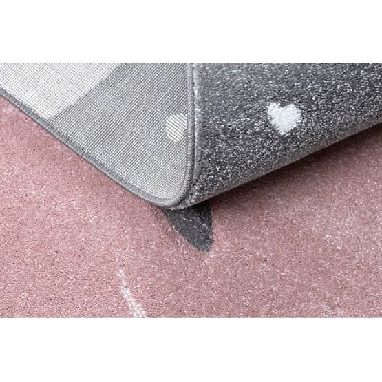 PETIT FLAMINGOS Carpet, HEART, Gray