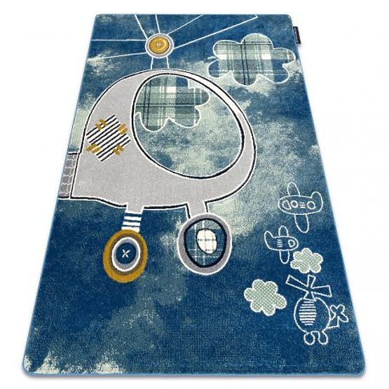 PETIT HELICOPTER, AIRPLANE Carpet, Blue