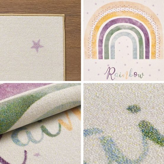 Piece children's rug Play - Rainbow