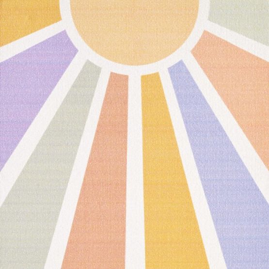Piece children's rug Play - Rainbow sunshine