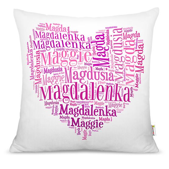 Pillow words heart