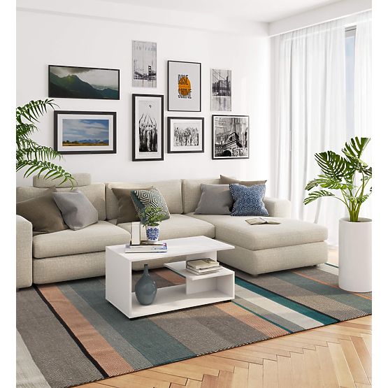 PIN WHITE COFFEE TABLE