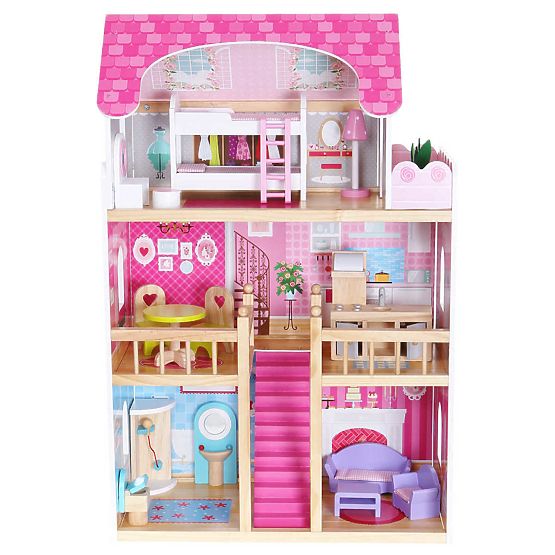 Pink Residency Wooden Dolls' House