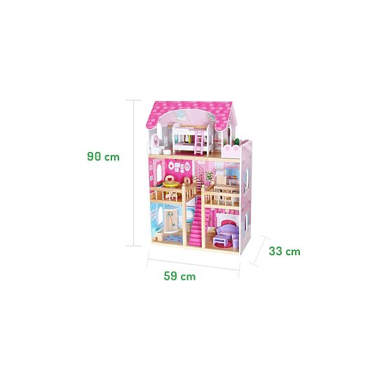 Pink Residency Wooden Dolls' House