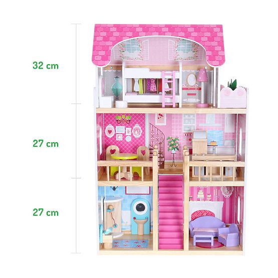 Pink Residency Wooden Dolls' House