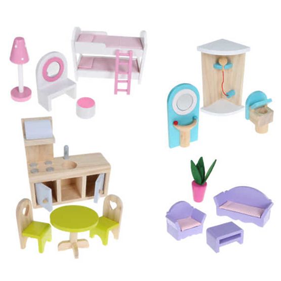 Pink Residency Wooden Dolls' House