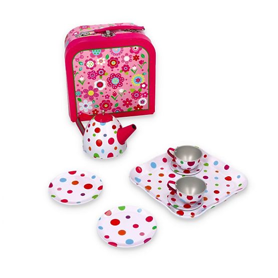 Pink tea set