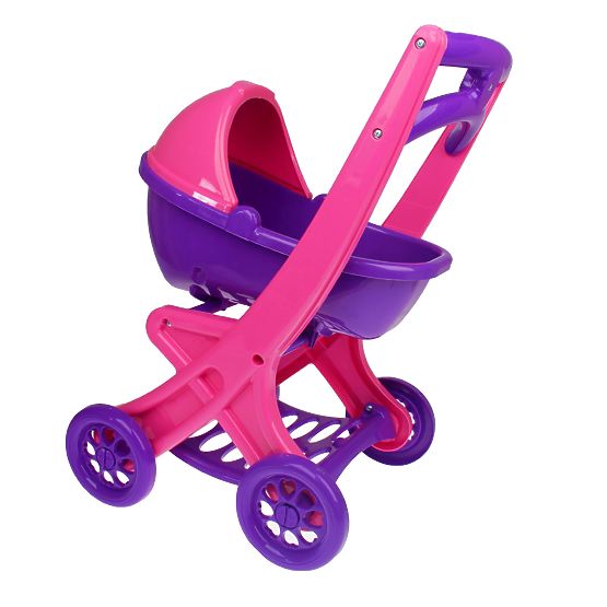 Plastic stroller for dolls