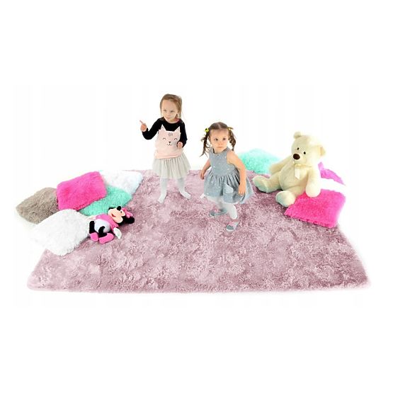 Plush rug - vintage pink