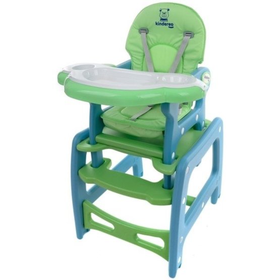 Children dining small chair Hugo - green-blue