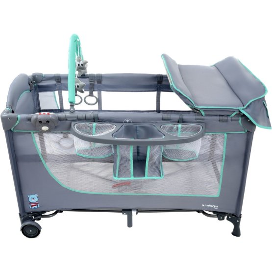 Travel cot Comfort Plus - grayscale