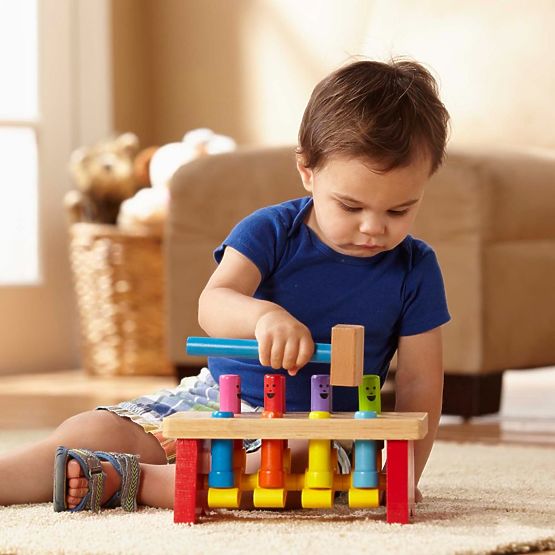 Pound-a-Peg Jumping Pegs - Hammering Toy Melissa and Doug