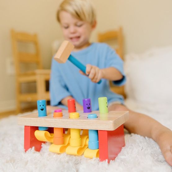 Pound-a-Peg Jumping Pegs - Hammering Toy Melissa and Doug