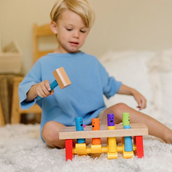 Pound-a-Peg Jumping Pegs - Hammering Toy Melissa and Doug