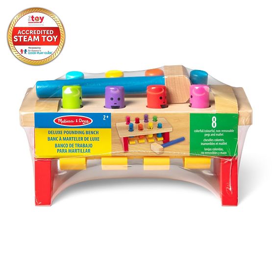 Pound-a-Peg Jumping Pegs - Hammering Toy Melissa and Doug