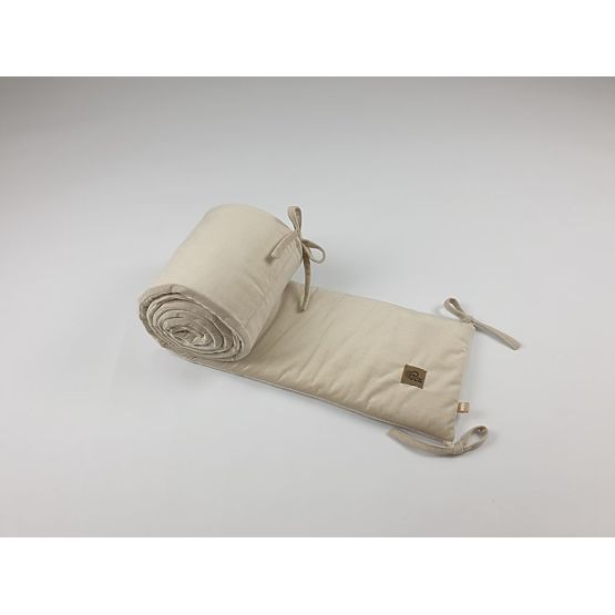 Protective Crib Bumper - Beige