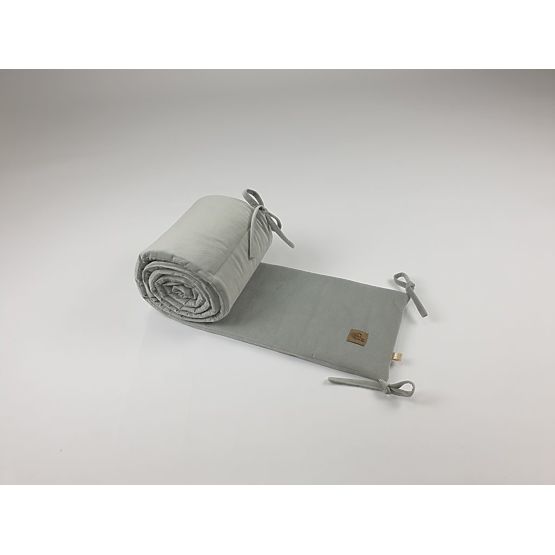 Protective Crib Bumper - Light Gray