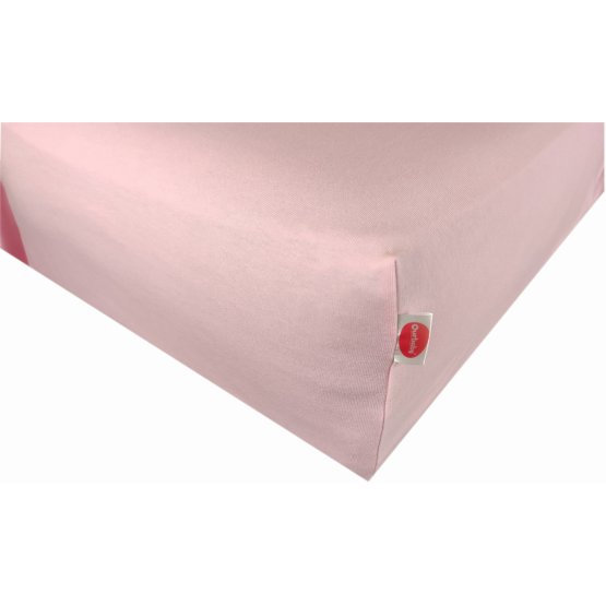Waterproof cotton sheet - pink 120 x 60 cm