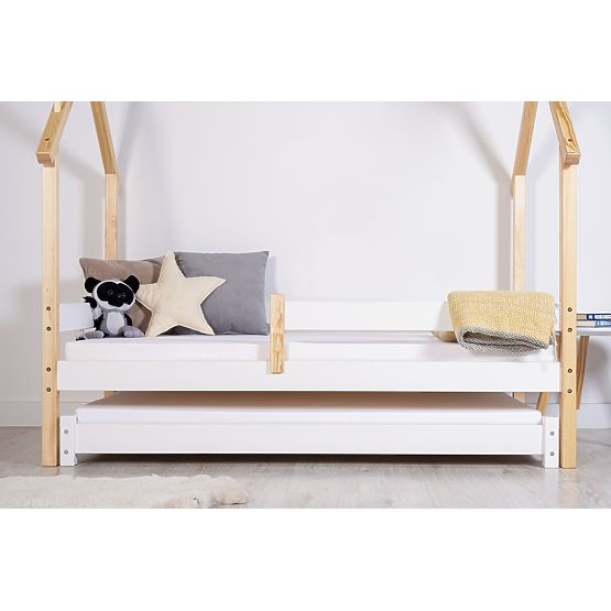 Pull-Out Trundle Bed Vario with Foam Mattress - White