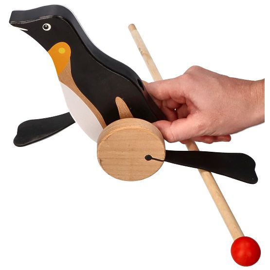 Pulling animal on a stick - Penguin