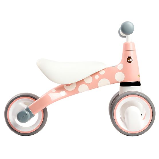 Push bike Mini - pink with white dots