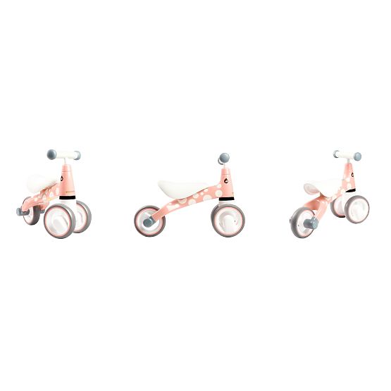 Push bike Mini - pink with white dots